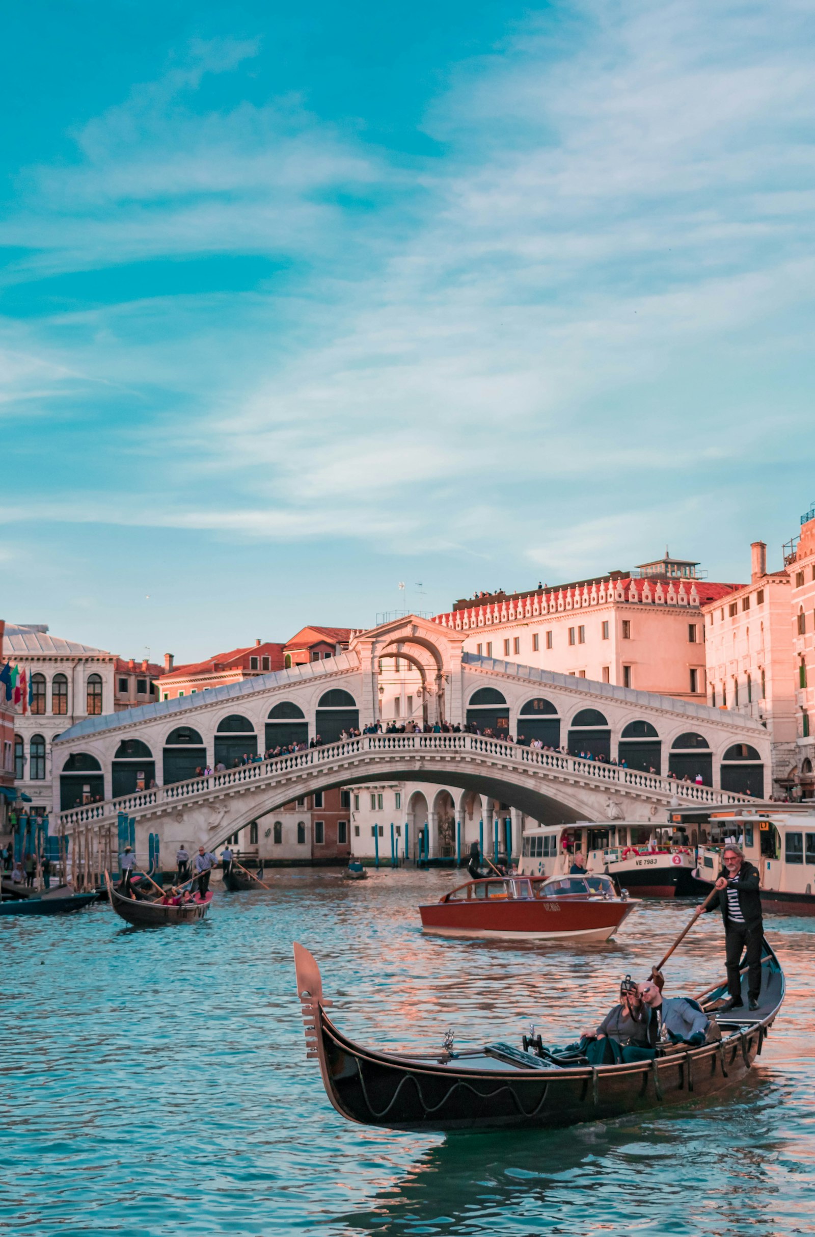 The Grand Canal in Venice, Italy, with the Santa Maria della Salute